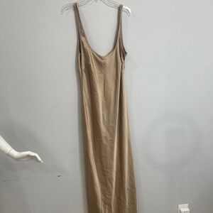 A New Day Tan Maxi Slip Dress
